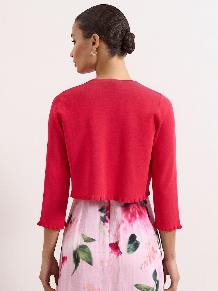 Phase Eight Pink Mimi Knit Cover-Up - Image 2 of 6 Phase Eight Pink Mimi Knit Cover-Up - Image 2 of 6