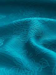 Teal Blue Tie Front Lightweight Jacket - Image 6 of 7