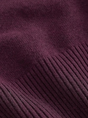 Bordowy - Tank Roll Neck Cover-Up - Obraz 2 z 3