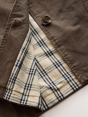 Brown/Green Wax Cape Coat - Image 6 of 7