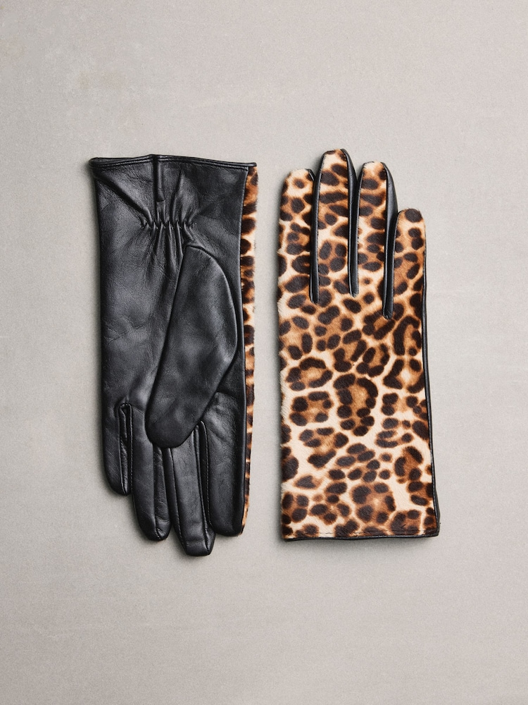 Animal Hair On Leather Gloves - Image 1 of 3