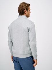 Crew Clothing Grey Classic Half Zip Sweatshirt - Image 2 of 5