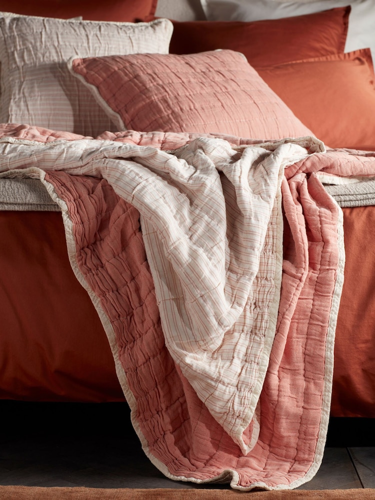 Secret Linen Store Spice Vivienne Quilted Throw - Image 1 of 2