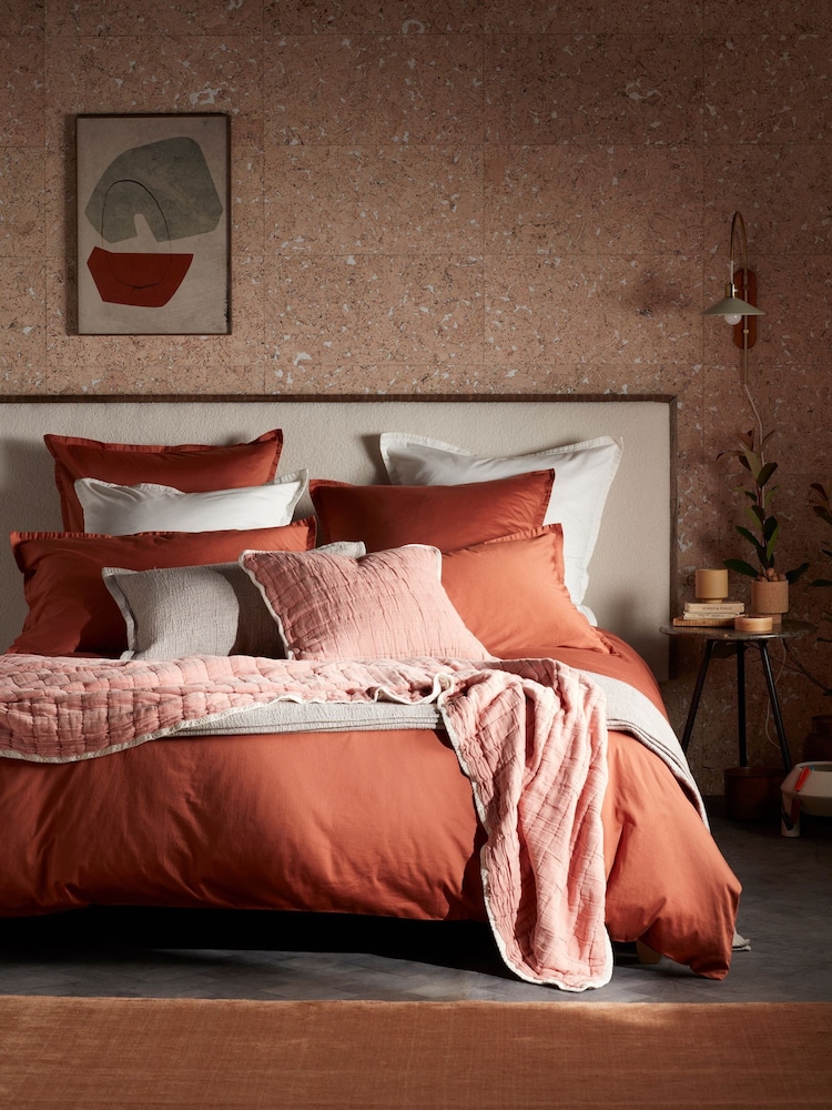 Secret Linen Store Spice Vivienne Quilted Throw - Image 2 of 2