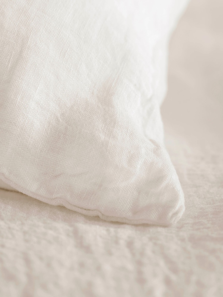 Secret Linen Store Cream Linen Pillowcase - Image 2 of 3