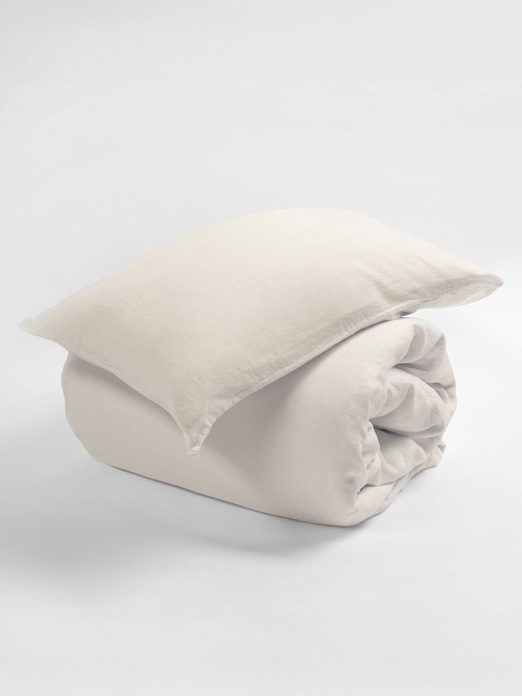 Secret Linen Store Cream Linen Pillowcase - Image 3 of 3