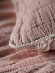 Secret Linen Store Blush Pink Vivienne Quilted Cushion Cover - Image 2 of 4