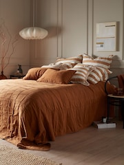 Secret Linen Store ציפית לכרית נוי בדוגמת תפירת טלאים, דגם Finn - תמונה 2 מתוך 3