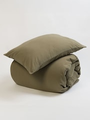 Secret Linen Store Khaki 100% Cotton Pillowcase - Image 1 of 3