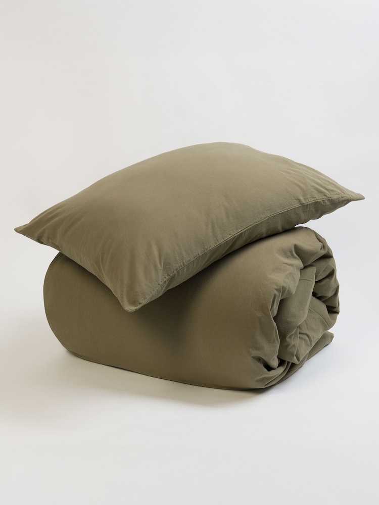 Secret Linen Store Khaki 100% Cotton Pillowcase - Image 1 of 3 Secret Linen Store Khaki 100% Cotton Pillowcase - Image 1 of 3