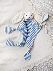 JoJo Maman Bébé Blue Stripe Rabbit Comforter - Image 2 of 4