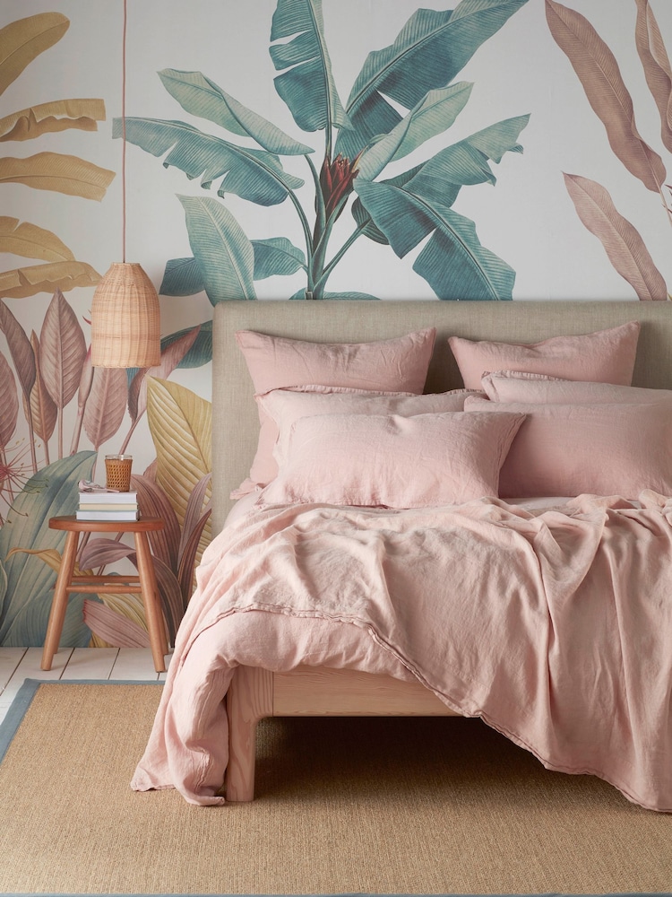 Secret Linen Store Blush Pink 100% Linen Duvet Cover - Image 1 of 3 Secret Linen Store Blush Pink 100% Linen Duvet Cover - Image 1 of 3