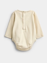Jojo Maman Bébé Denim Vegetable Embroidered Quilted Dungaree Set - Image 6 of 7