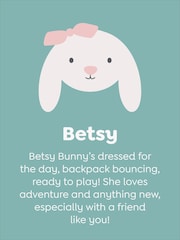 JoJo Maman Bébé Betsey Bunny Plush Bunny with  Soft Toy - Image 6 of 6