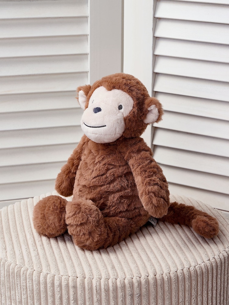 JoJo Maman Bébé Milo Monkey Brown Soft Plush Toy - Image 1 of 5