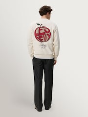 Les Deux Natural Orchard Back Graphic Sweatshirt - Image 7 of 9