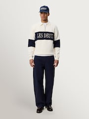Les Deux Natural Zip Rugby Sweatshirt - Image 2 of 7