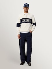 Les Deux Natural Zip Rugby Sweatshirt - Image 4 of 7