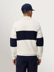 Les Deux Natural Zip Rugby Sweatshirt - Image 6 of 7