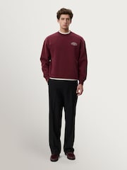 Les Deux Red Worldwide Back Graphic Sweatshirt - Image 5 of 7