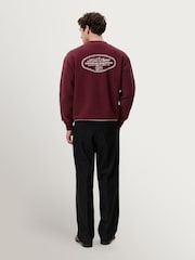 Les Deux Red Worldwide Back Graphic Sweatshirt - Image 7 of 7