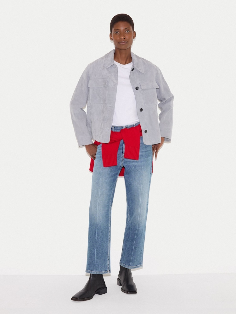 Jigsaw Blue Carter Straight Leg Jeans - Image 6 of 6