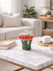 Widdop Red Hand Painted Vase - Tulip - Image 1 of 2