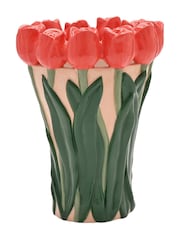 Widdop Red Hand Painted Vase - Tulip - Image 2 of 2