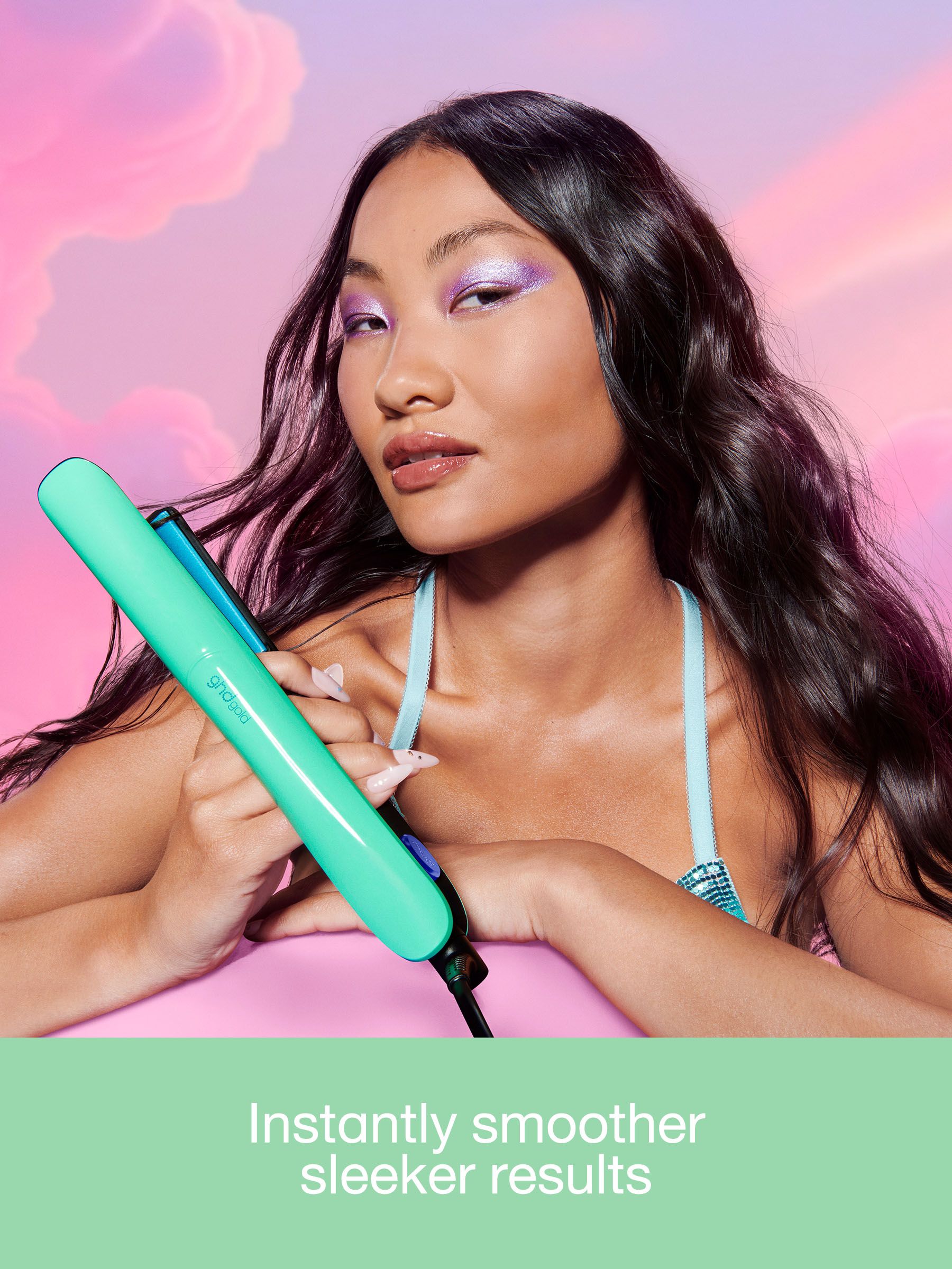 Buy ghd Gold Limited Edition Hair Straightener in Jelly Mint from