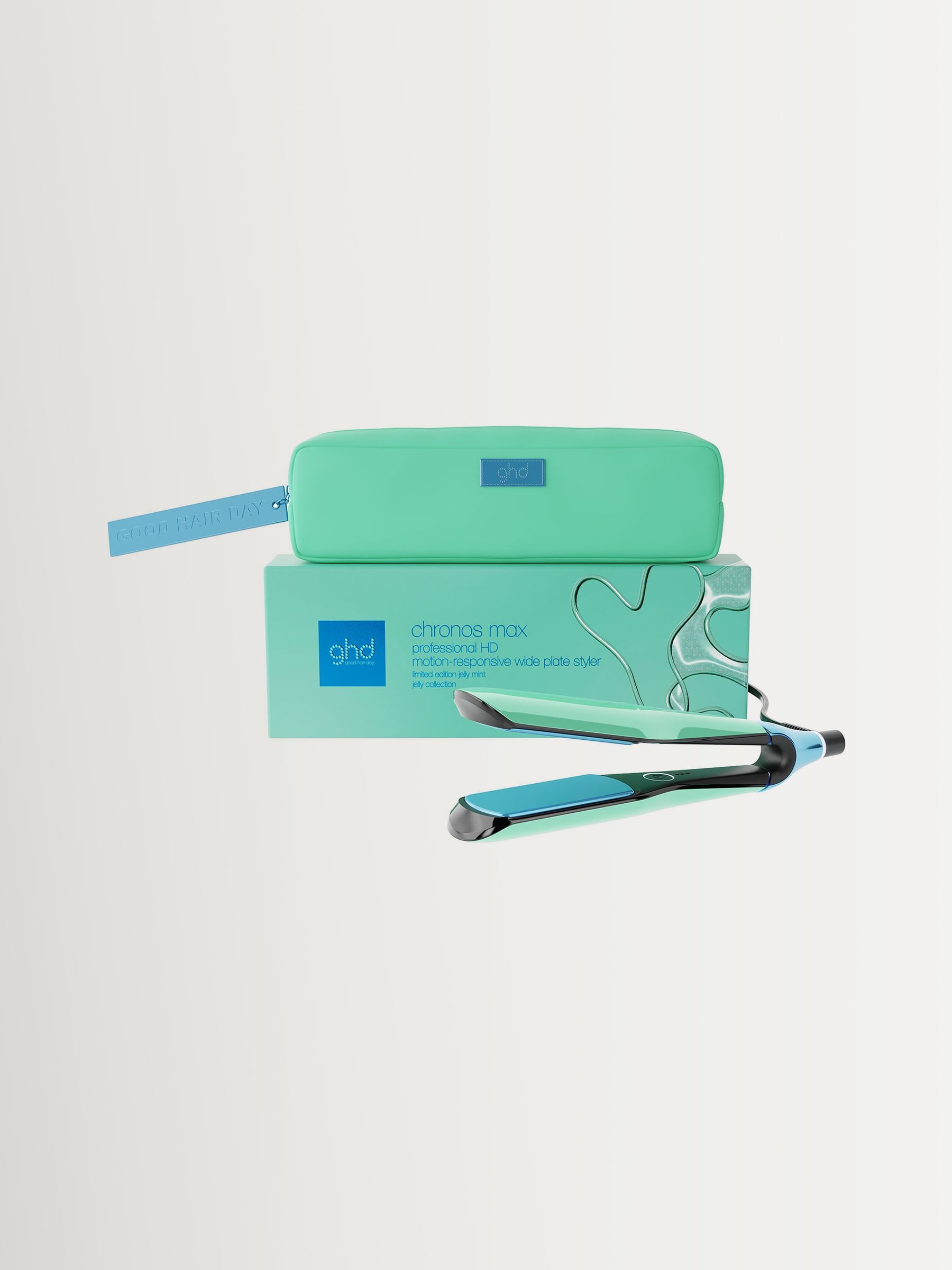 Ghd Unisex Mint Green Chronos Max Limited Edition Wide Plate Hair Straightener In Jelly Mint - Image 1