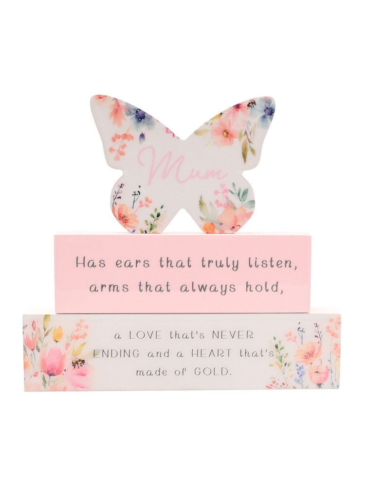 Widdop Pink Stacking Plaque - Mum - Image 4 of 4 Widdop Pink Stacking Plaque - Mum - Image 4 of 4