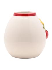 Widdop White Handpainted Embossed Tomato Vase - Small - Image 4 of 4
