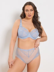 Yours Curve Blue Non-Padded Underwired Bras 2 Pack - Image 2 of 8
