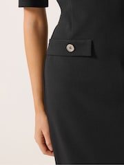 Φόρεμα με κουμπιά και λεπτομέρεια από ζιβάγκο M&Co - Εικόνα 4 από 5