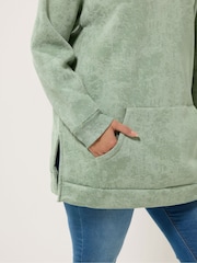 Yours Curve Green Abstract Sweatshirt - Image 4 of 5