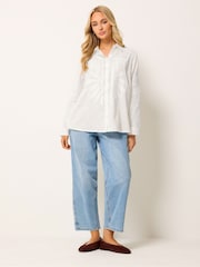 M&Co White Embroidered Long Sleeve Shirt - Image 2 of 5