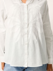 M&Co White Embroidered Long Sleeve Shirt - Image 4 of 5