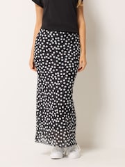 M&Co Black Mesh Maxi Skirt - Image 1 of 5