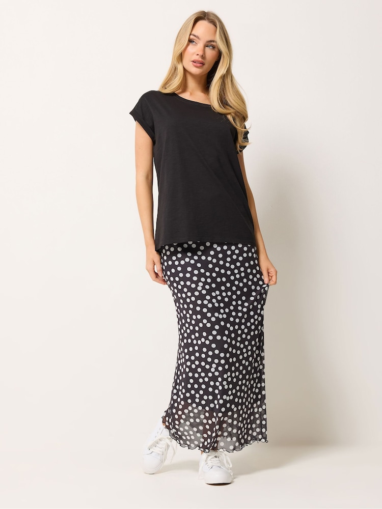 M&Co Black Mesh Maxi Skirt - Image 2 of 5