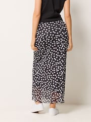 M&Co Black Mesh Maxi Skirt - Image 3 of 5