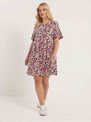 Yours Curve Kleid mit Rüschenärmeln - Bild 1 von 5