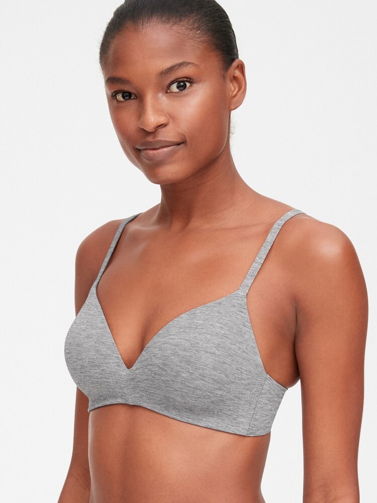 Gap Grey Breathe Wireless Bra - Image 1 of 3