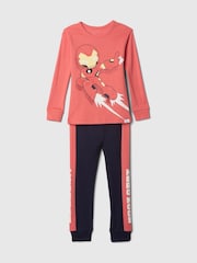 Gap Red Iron Man Cotton Long Pyjamas Set (12mths-5yrs) (12mths-5yrs) - Image 1 of 2