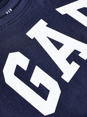 Gap Navy Graphic Logo Short Sleeve T-Shirt (4-13yrs) - Image 2 of 2