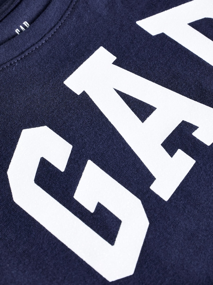 Gap Navy Graphic Logo Short Sleeve T-Shirt (4-13yrs) - Image 2 of 2 Gap Navy Graphic Logo Short Sleeve T-Shirt (4-13yrs) - Image 2 of 2
