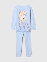 Gap Blue Elsa Disney Brushed Cotton Princess Pyjamas Set (12mths-5yrs) - Image 1 of 2