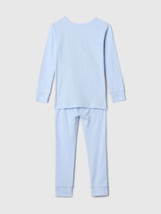 Gap Blue Elsa Disney Brushed Cotton Princess Pyjamas Set (12mths-5yrs) - Image 2 of 2