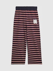 River Island Blue Stripe Wide Leg Trousers - Image 1 of 4