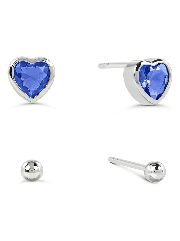 Radley Twinpack Saphire Heart and Ball Stud Earrings - Bild 1 von 4