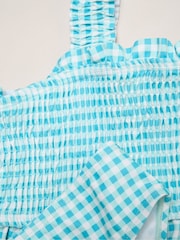 Miss Blue Gingham Bikini Set With Scrunchie - Image 4 of 6